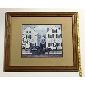 Charles Wysocki Framed Art "My Milkman" Americana Framed 23x19 Folk‎ Art